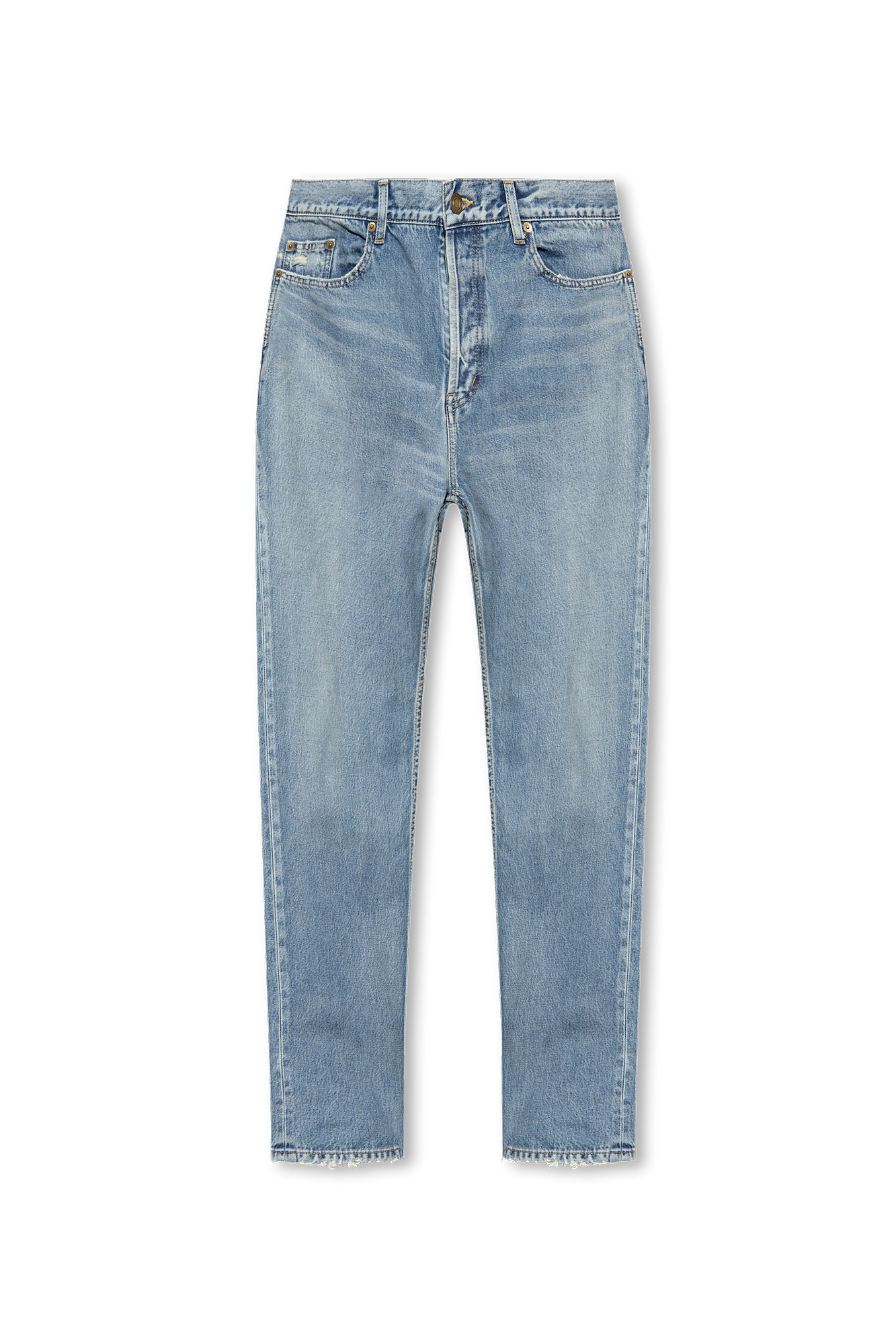 SAINT LAURENT ロゴパッチハイウエストジーンズ Saint Laurent Jeans with logo patch | Men's Clothing | Vitkac